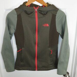 The North Face Fleece Hoodie Jacket Womens Size Small Contrast/Colorblock Detail